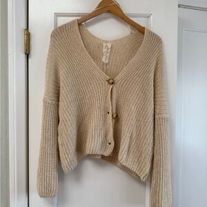Sadie & Sage Cream Knit Cardigan